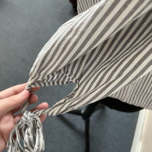 Faded Glory Off the Shoulder Stripe Blouse - Picture 3 of 4